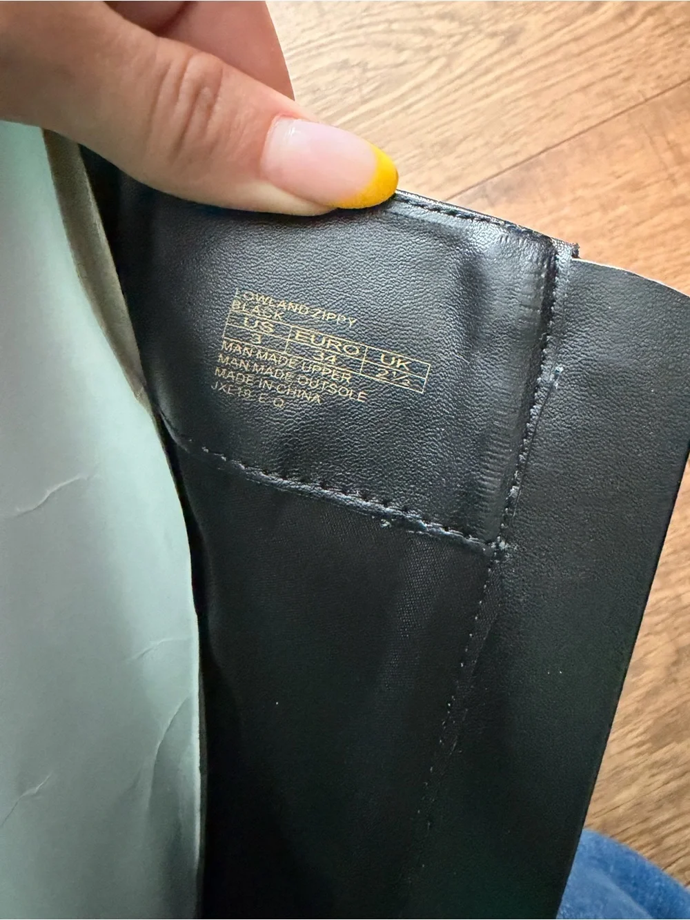 Stuart Weitzman Black Leather Knee Boots with Gold Zipper